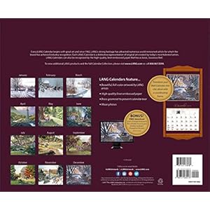 LANG - 2018 Wall Calendar - "Treasured Times" - Artwork By D.R. Laird - 12 Month - Open, 13 3/8" X 24"