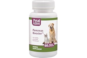 PetAlive Pancreas Booster - All Natural Herbal Supplement for Pancreatic Health and Digestive Functioning in Cats and Dogs - 