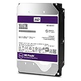 WD Purple 10TB Surveillance Hard Disk Drive - 5400 RPM Class SATA 6 Gb/s 256MB Cache 3.5 - WD100PURZ