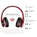 Wireless Headphones Aita BT809 on Ear Bluetooth Noise Cancelling Headphones, Foldable Headset Gaming Running Sport Earphones with Mic for iPhone, tv, Tablet, MP3 etc. Fit for Adults Teens Kids (Red)