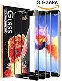 [3 Pack] Fnova for Huawei Honor 7X Screen Protector, Tempered Glass, HD Full Screen Coverage, 2.5D Arc Edge, 9H Anti-Scratch, Bubble Free [Lifetime Replacement Warranty]
