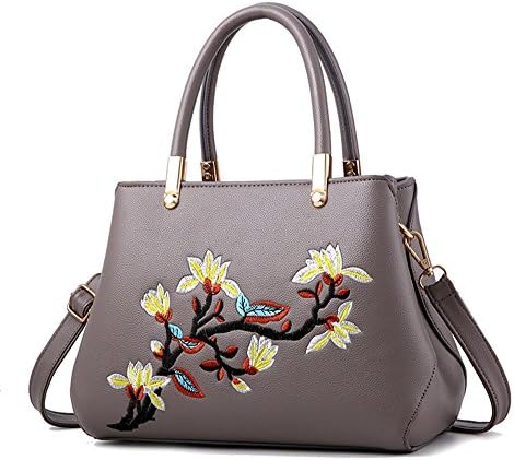 Sunwel Fashion Women's Embroidered Flowers Handbags Shoulder Bags Satchel Crossbody Bags
