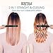 BEAUTIROX Flat Hair Iron with Anti-Static Technology and Temperature Controls for Straightening and Curls,Black