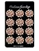 L'vow Crystal Floriated Brooches Scarves Buckle Collar Pin Corsage Bouquet Kit Pack of 12