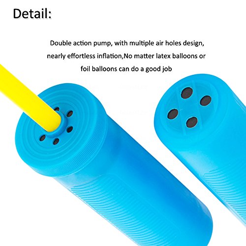 Hand Pump, Double Action Air Pumps for Balloons, Exercise Balls, Yoga