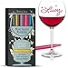 Wine Glass Markers (Metallic Colors 5 Pens Pack) Best Alternative To Wine Charms