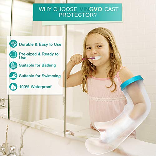 Kids Arm Cast Protector for Shower Bath, Cast Waterproof Cover Arm