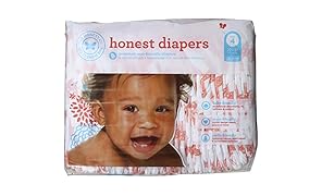 The Honest Company Honest Disposable Baby Diapers, Multi Colored Giraffes, Size 4, 29 ct