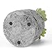 MyGift 4.7-Inch Realistic Artificial Green Succulent Plant Arrangement in Vintage Distressed Gray Ceramic Jar Pot