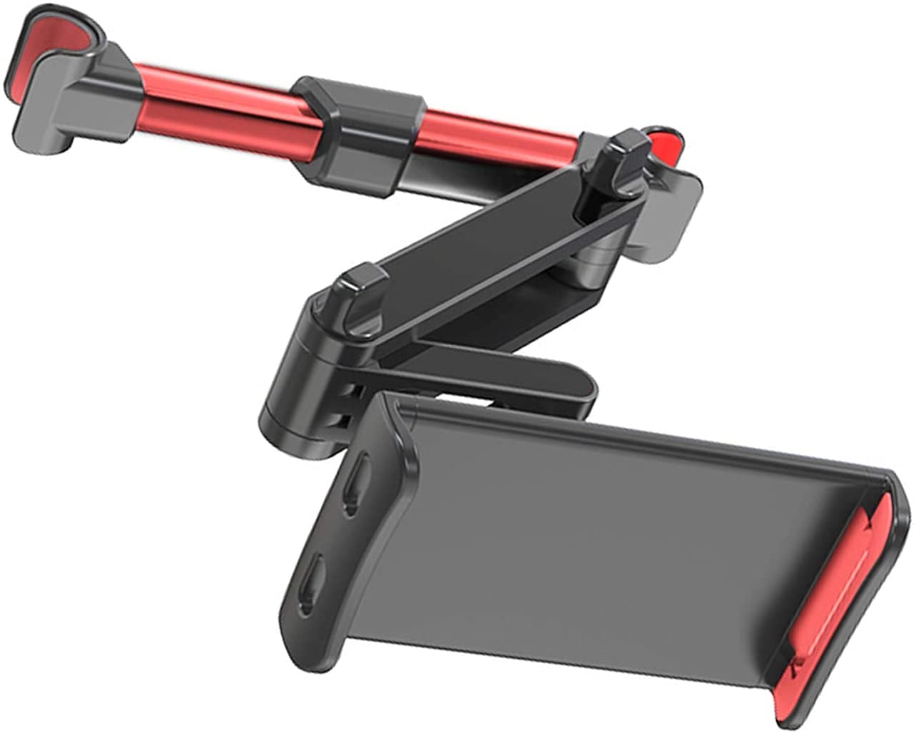 YIDODA Car Tablet Holder, Universal Telescopic Car Headrest Holder, Car Holder That Can Rotate 360 °, Compatible with Tablet, Smartphone, Kindle, Huawei Tablet 4~11" (Red)