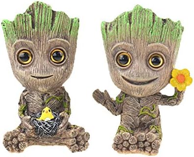 Baoga Creativetree People Shape Aquarium Landscaping Decoration Oxygen Pump Decorative Landscape