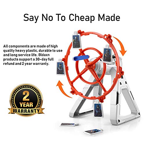 Electronic Rotating Target for Nerf Guns, More Challenging Practice Target for N-Strike Elite Mega Rival Series, Soft Bullet Gun (Only Target) - Thumbnail 4