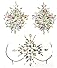 2 Pcs Womens Sexy Rhinestone Nipple Body Jewelry Stickers Glitter Stick On Bra Breast Bindi Costume Temporary Tattoos
