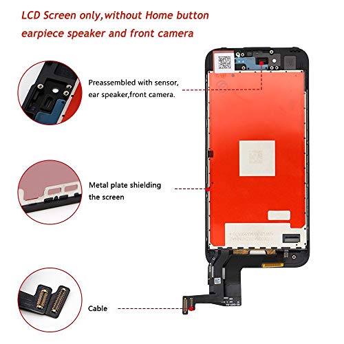 image for LSD for iPhone 7 Plus Screen Replacement Black 5.5 inch, LCD Display T