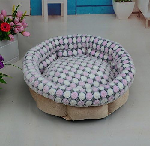 NEO Home 2016 Models Coral Fleece Ultra-Soft Round Dog Bed &amp; Lounge Filled with High Elastic PP Cotton.Machine Washable, Heavy Duty Overstuffed Pet Beds for Cats &amp; Dogs