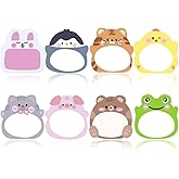 24 Pads Cute Animal Shaped Sticky Notes 8 Cute Patterns 3 Pads of Each Kawaii Self-Sticky Notes Memo Pad for School Office Home Kids Students Roommates Tab Gifts