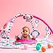 Bright Starts 5-in-1 Rounds of Fun Activity Gym & Ball Pit, Ages Newborn+, Pink
