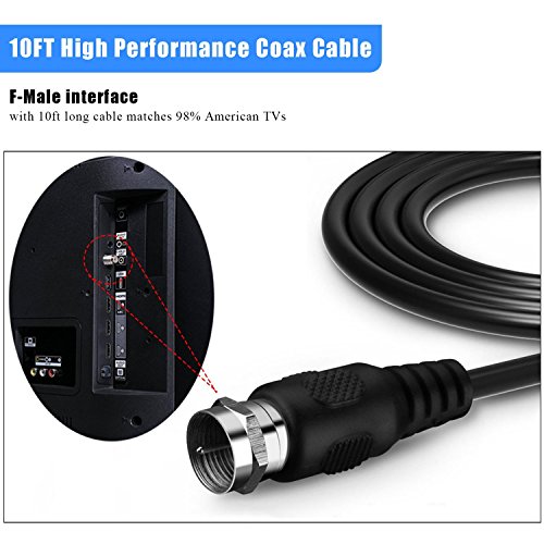 Tanker-50-Mile-Range-Amplified-TV-Antenna-with-Detachable-Amplifier-Signal-Booster-for-High-Performance-and-10ft-Coaxial-CableBlack