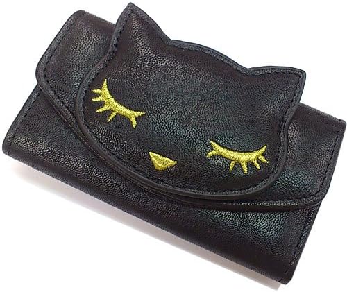 Amazon フラッパー Flapper キーケース ぷーちゃん 猫 ねこ フェイクレザー Black キーケース
