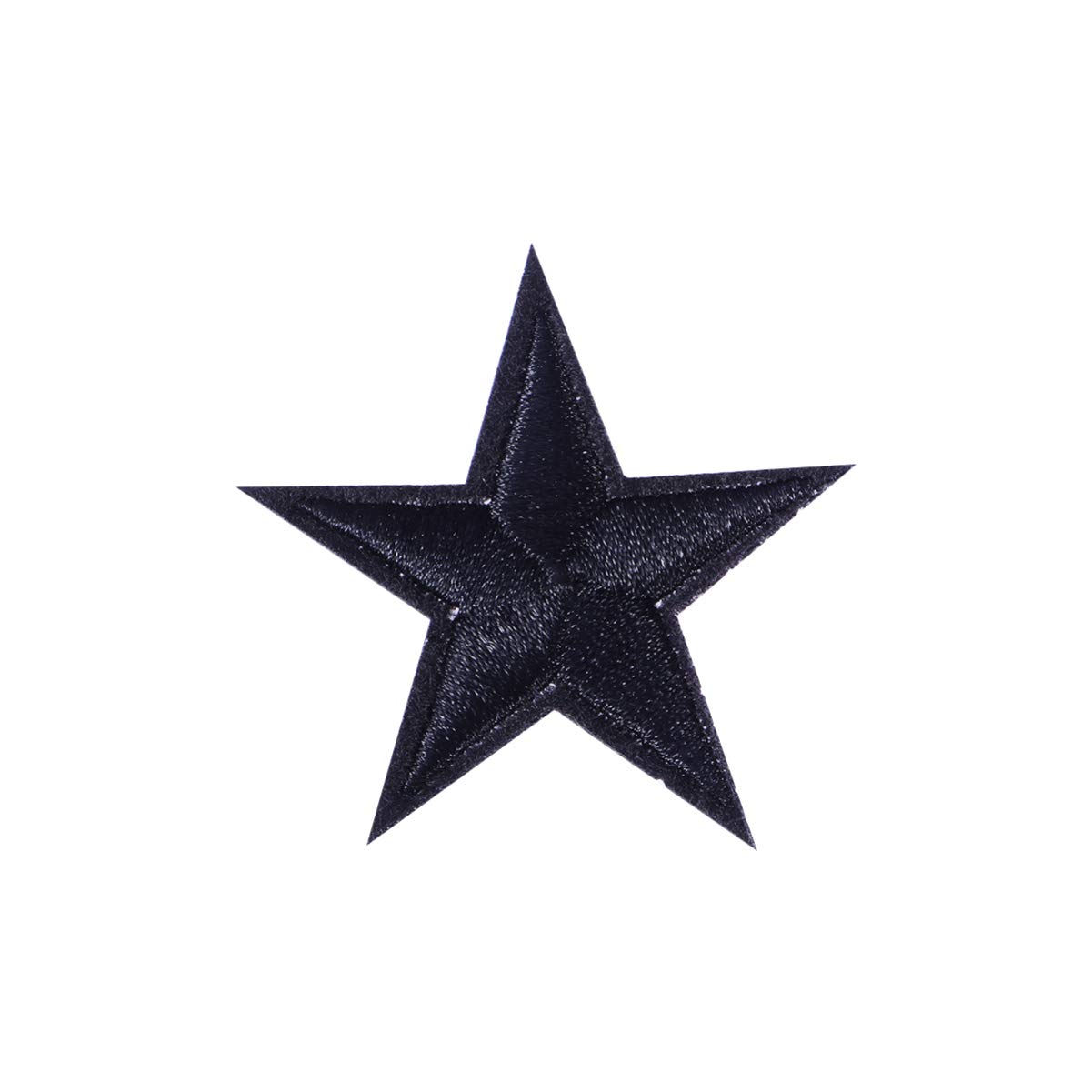10pcs Appliques Patches Decorative Star Patches Embroidery Patches for Jackets Jeans Bags Clothing Arts Crafts Black