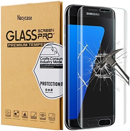 Galaxy S7 Edge Screen Protector,Galaxy S7 Edge Tempered Glass,Nacycase Galaxy S7 Edge Full Coverage HD Clear Tempered Glass Screen Protector for Samsung Galaxy S7 Edge,1 Pack