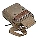 Harwish Men's Multifunctional Canvas Messenger Handbag Outdoor Sports Over Shoulder Crossbody Side Bag (Coffee)
