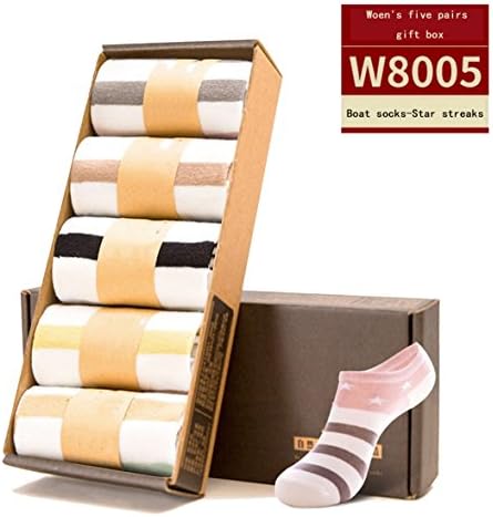 5 Pairs Women's Boat Socks Low Cut Shallow Mouth Stealth Casual Short Socks