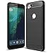 Suensan Pixel 2 Case, Google TPU Shock Absorption Technology Raised Bezels Protective Case Cover - Black