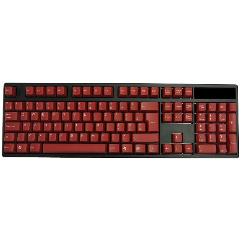 Tai-Hao ABS DoubleShot Keycap Set (Red White Legends)