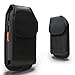 Motorola Moto Z Play, Moto Z Play Droid, Moto Z Force, Moto Z Droid Edition Plus Pouch, Nylon Pouch Belt Clip & Loops Flap Closure (Fits Phone w/ OtterBox, LifeProof, Battery Pack Case On)