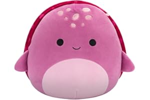 Squishmallows Original 8in Tudor The Maroon Leatherback Turtle – Official Jazwares Plush (Little)