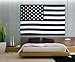 Black and White Indian Traditional Mandala Hippie Wall Hanging Cotton Tapestry Bohemian Bedspread (American Flag Twin Size)