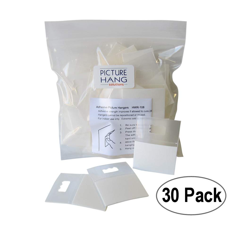 Picture Hangers Adhesive 30 Pack Plastic Sawtooth Adhesive Picture