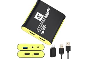 Capture Card for Nintendo Switch 2, Switch 1, OLED, Steam Deck, PS4, PS5, Xbox, 1080P 60FPS, 4K@30Hz HDMI Video Input and Pas