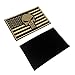 Backwoods Barnaby Skull USA American Flag Tactical Morale Patch with Hook (AP Gold, 2