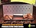 V Shaped Smoker Box Large - 25% THICKER STAINLESS STEEL & REMOVABLE WATER RESERVOIR - Wood Chips for Smoking Meat on Gas & Propane BBQ Grills - Fits Between Flavorizer Bars & Hinged Lid - Cave Tools