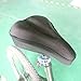 Shineland Black Soft Gel Relief Bike/Bicyle Saddle Seat Cushion Pad Cover (straight groove)