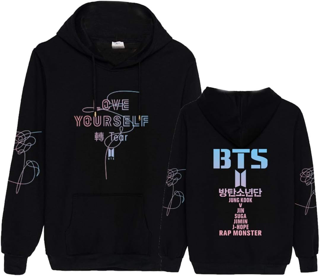Kpop BTS Love Yourself Hoodie Suga Jimin Jung Kook V Pullover Sweater