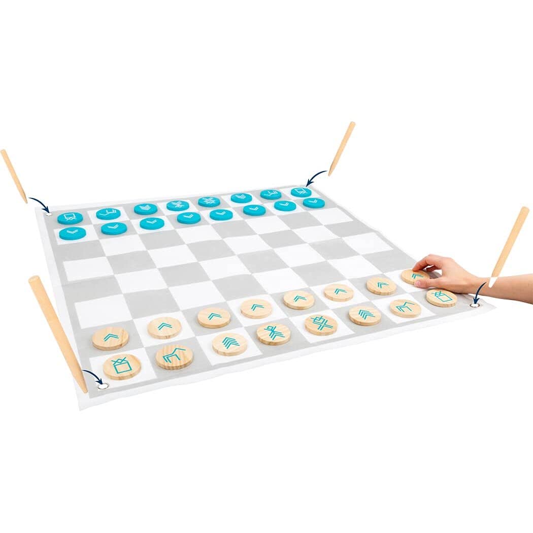 Small Foot 12026 Women's and Chess Active Made of FSC 100% Certified Wood for Adults and Children, Outdoor Game from 3 Toys, Multi-Colour โ image 1