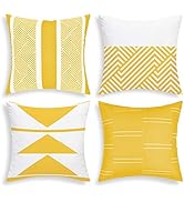 VERTKREA Throw Pillow Covers Modern Geometric Pillowcase Set of 4 Throw Cushion Cover for Bed Cou...