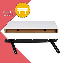 Home Basics Floating Wall Shelf White