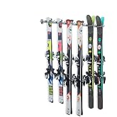 Monkey Bars Storage Wall Mounted Ski Racks (6-Pair)