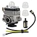 Buckbock 753-1225 Carburetor with Primer Bulb Fuel Line Kit for WYL-229 WYL-229-1 753-05251 753-1225 Troy-bilt MTD TB415CS TB425CS TB465SS TB475SS TB490BC Trimmer primary