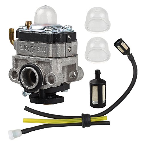 Buckbock 753-1225 Carburetor with Primer Bulb Fuel Line Kit for WYL-229 WYL-229-1 753-05251 753-1225 Troy-bilt MTD TB415CS TB425CS TB465SS TB475SS TB490BC Trimmer