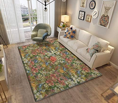 Pretty Odd Flowers Painting Area Rugs Non-Slip Floor Mat Doormats Home Runner Rug Carpet for Bedroom Indoor Outdoor Kids Play Mat Nursery Throw Rugs Yoga Mat