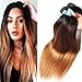 Jolia Hair Brazilian Virgin Hair Straight Hair Pack of 3 100% Unprocessed Human Hair Extensions 95-100g/pc