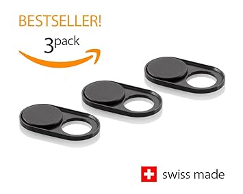 Soomz Webcam Abdeckung aus Metall | Hochwertig und dauerhaft | Swiss Made | Privacy-Schutz für Kamera | PC | Laptop | Handyzu
