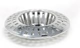 fiXte Chrome Sink Shower Strainer Plug Hole Basin Filter Cover Hair Trap Small view 2