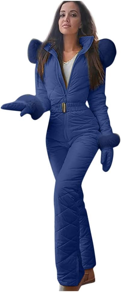 KUKICAT Women Ski Suit, Outdoor Sports Pants Ski Suit, Women Winter Warm Snowsuit, Waterproof Jumpsuit, Take Off Easy, Keep Warm In Winter, Trendy Trend Simple Style 2020 New