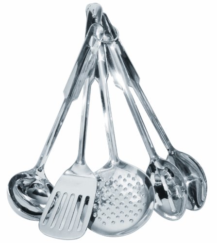 Amco stainless steel 5-piece utensil set